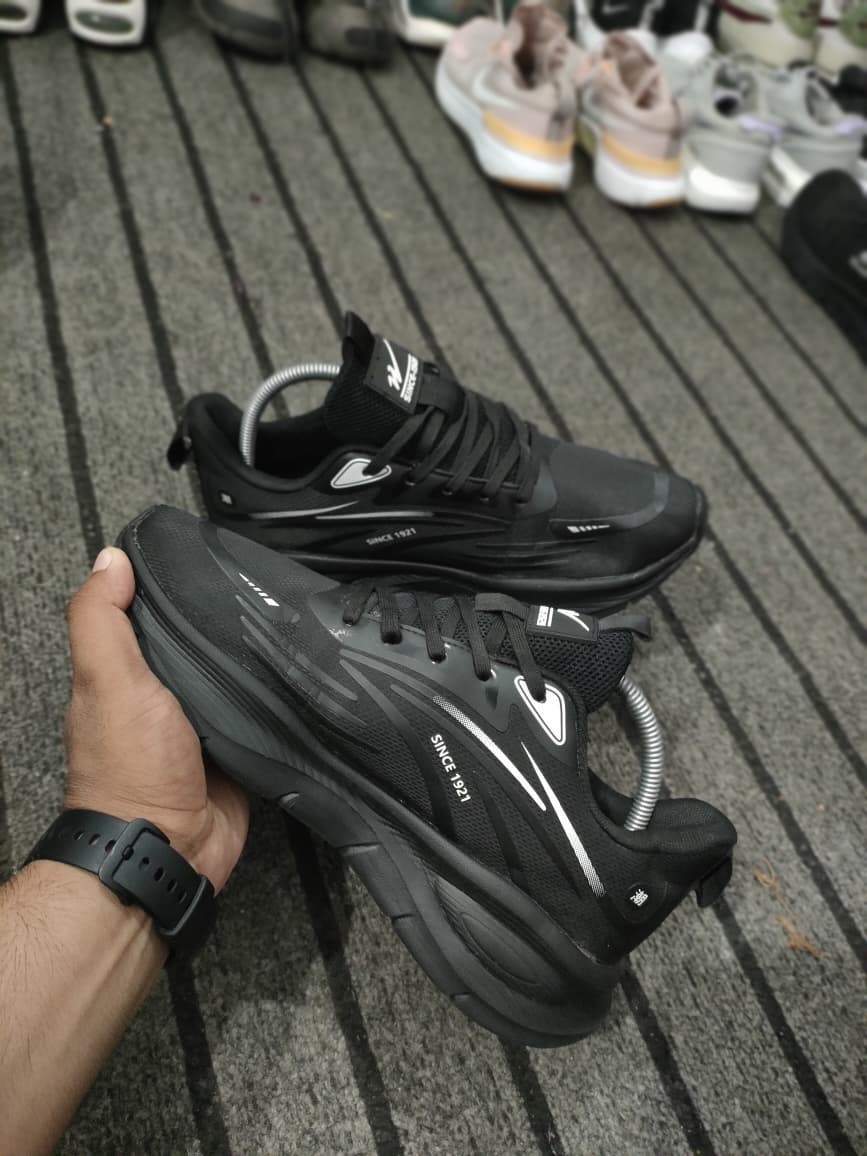 Black Chunky Casual Sneakers footwear
